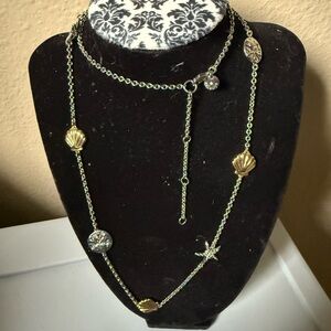 Talbots Gold and Silver Charm Necklace